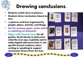 Drawing Conclusions:  Common core matching activity