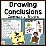 Drawing Conclusions Community. Helpers Lessons & Worksheet