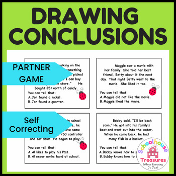 Drawing Conclusions Game by Schoolhouse Treasures | TpT