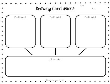 Drawing Conclusions Graphic Organizer by Emily Farnsworth | TpT