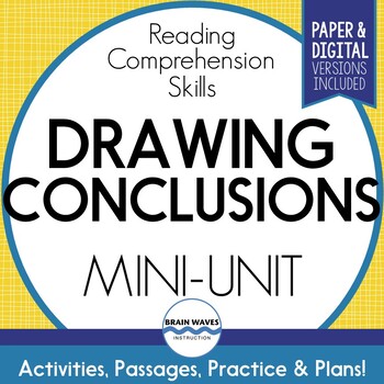 Preview of Drawing Conclusions Reading Passages and Questions with Graphic Organizers