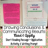 Drawing Conclusions Reading Comprehension Interactive Notebook