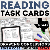 Drawing Conclusions Task Cards Worksheets Inferencing Quiz