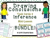 Drawing Conclusions Task Cards & Inference Mini-Lesson Resource BUNDLE