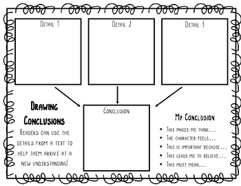 drawing conclusions worksheet by hannah dependahl tpt
