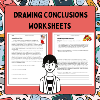 Preview of Drawing Conclusions Worksheets for all grades