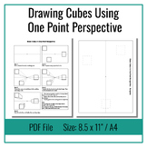 Drawing Cubes Using One Point Perspective