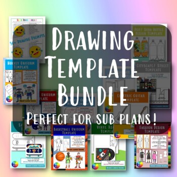 Preview of Drawing & Design Template Bundle! SUB TUB MUST!