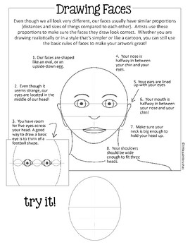 facial proportions worksheet
