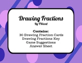 Drawing Fractions - 30 Task Cards - Color and Black/White