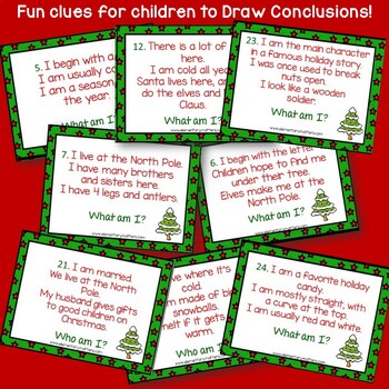 Reading Comprehension Task Cards: Drawing Holiday Conclusions | TPT