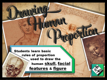 Preview of Drawing Human Proportions (Figure, Skull and Face) Middle School & High School