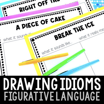 Preview of Drawing Idioms Activity (Literal and Nonliteral Figurative Language Practice)
