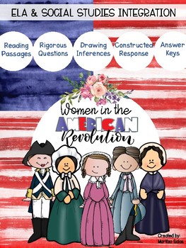 Preview of Drawing Inferences RI.4.1: Women in the American Revolution