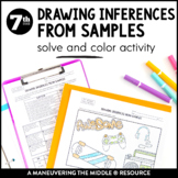 Drawing Inferences from Random Samples Activity | 7th Grad
