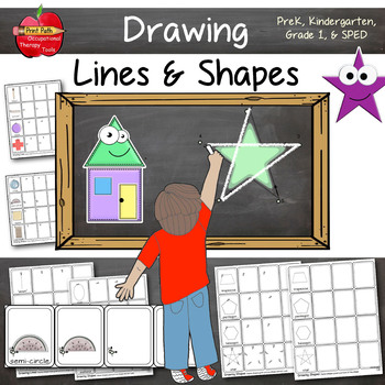 Preview of How to Draw Lines & Shapes: Leveled and Differentiated Instruction