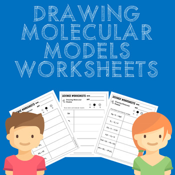 Preview of Drawing Molecular Models Worksheets MS-PS1-1 MS-PS1-5