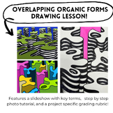 Drawing Overlapping Organic Forms Art Project