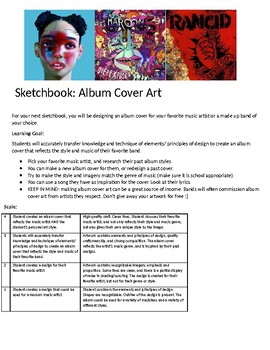 Sketchbook Cover Design by Pop Art Kween Classroom