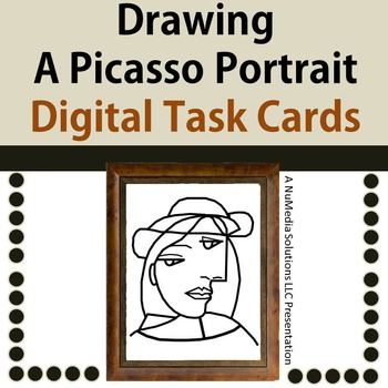 Preview of Drawing Picasso Portraits - Digital Task Cards