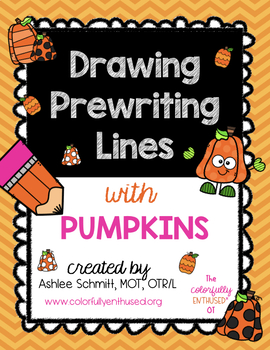 Preview of Drawing Prewriting Lines with Pumpkins