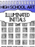 Drawing Project for High School - ILLUMINATED LETTERS