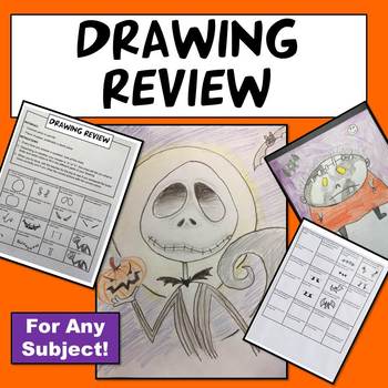Preview of Halloween Drawing Review: All Subjects!