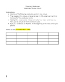 Drawing + Sentences: Vocabulary Review Activity