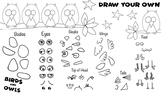 Easy How-to-Draw Examples of Silly Owls & Birds, SUB Lesso