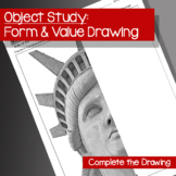 Complete the Drawing: Still-Life/Object Study with Value -