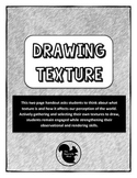 Drawing Texture Lesson Worksheet