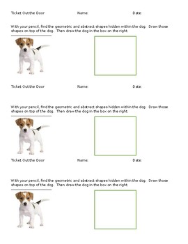 Preview of Drawing Ticket Out the Door, Learning to Outline Objects