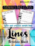 Drawing & Tracing Lines Practice Worksheets