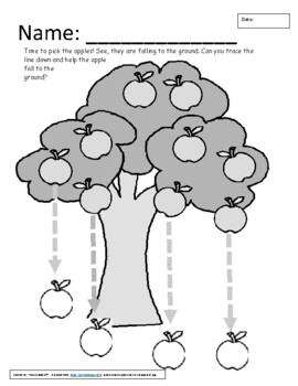 Drawing Vertical Lines with Purpose & Control: Apple Drop by Your School OT