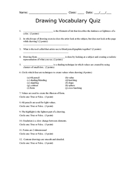  Quiz About Drawing 