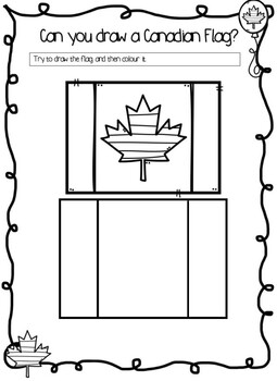 Preview of Drawing a Canadian Flag (Freebie!)