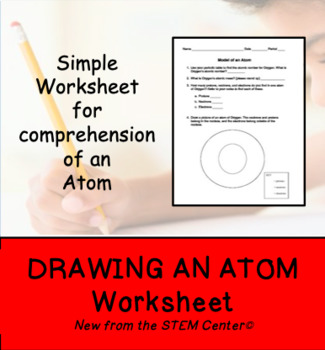 Preview of Drawing an Atom Worksheet