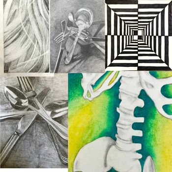 high school art projects drawing