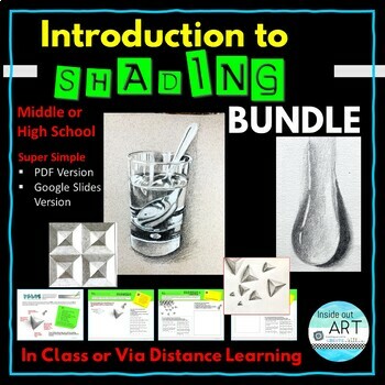 Preview of Drawing and Shading Art Project Bundle - High School Visual Art - Middle School