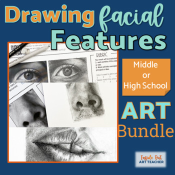 Preview of Drawing and Shading Eyes Nose and Mouth - High School Visual Art - Middle School