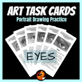 Art Task Cards Drawing and Shading Portrait Drawing Eyes A