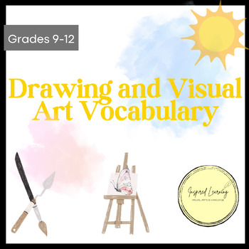 Preview of Drawing and Visual Art Vocabulary