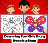 Drawing for Kids Easy Step by Step (How to Draw a Butterfly?)