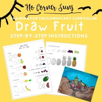How to Draw Fruits for Kids : It Takes Time To Practice So Grab Now This Easy  Fruit Coloring Book With Easy Guidelines / Teach Your Kids To Follow Simple  Steps In