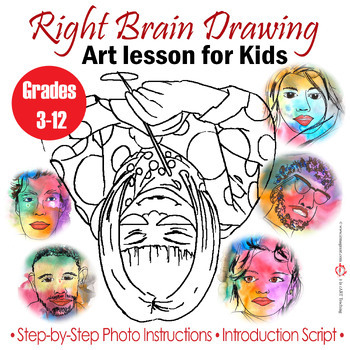 Preview of Drawing from the Right Side of the Brain: Art Lesson for Kids