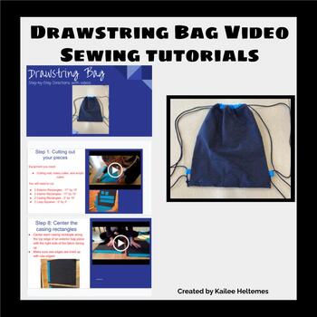 Preview of Drawstring Bag Video Sewing Tutorial