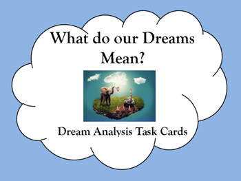 Preview of Dream Analysis Activity