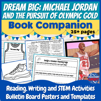 Preview of Dream Big Activities | Michael Jordan | March Basketball | Reading STEM