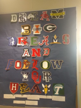 Preview of Dream Big Dreams College Logos