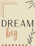 Dream Big Wall Decor Encouragement